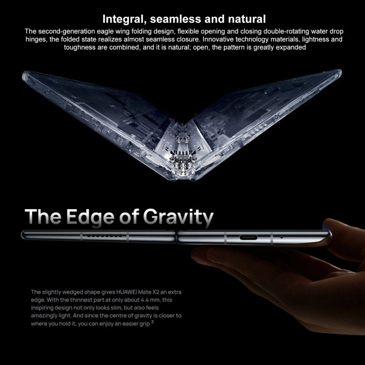 Quad Cameras, Face ID & Side Fingerprint Identification, 4500mAh Battery, 8.0 inch Inner Screen + 6.45 inch Outer Screen, HarmonyOS 2.0 Kirin 9000 5G Octa Core up to 3.13GHz, Network: 5G, OTG, NFC, Not Support Google Play, Leather 12GB+512GB Quad Cameras, Face ID & Side Fingerprint Identification, 4500mAh Battery, 8.0 inch Inner Screen + 6.45 inch Outer Screen, HarmonyOS 2.0 Kirin 9000 5G Octa Core up to 3.13GHz, Network: 5G, OTG, NFC, Not Support Google Play, Leather 12GB+512GB